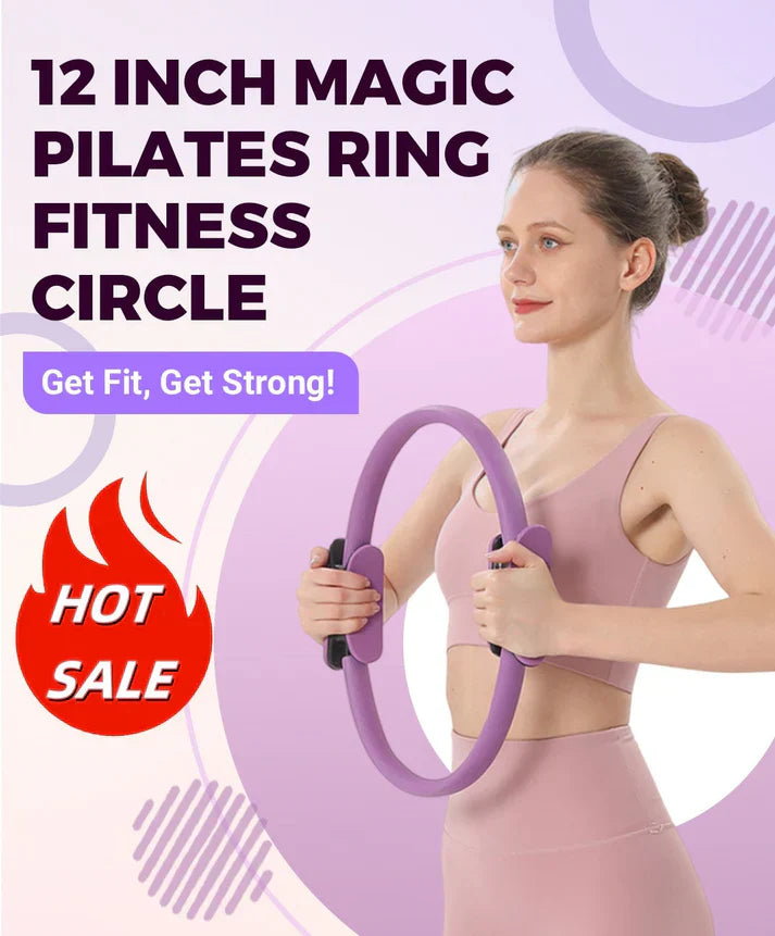 Anello per Pilates Manico Confortevole Anello Antiscivolo Resistente per l'allenamento Sportivo per Le Donne Cerchio di Resistenza cinetica Fitness Cerchio di Yoga(Viola Anello per Pilates Manico Confortevole Anello Antiscivolo Resistente per l'allenamento Sportivo per Le Donne Cerchio di Resistenza cinetica Fitness Cerchio di Yoga(Viola