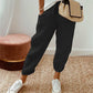Pantaloni casual in cotone e lino per donna
