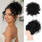 Chignon Riccio Corto con Elastico a Coulisse