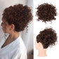 Chignon Riccio Corto con Elastico a Coulisse