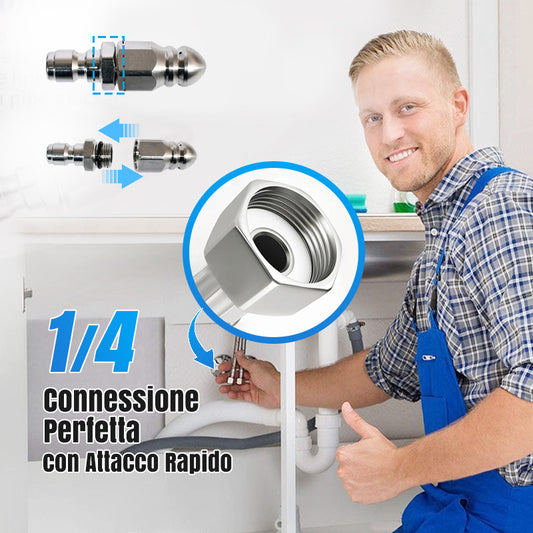 Pulizia efficace dei tubi e rimozione degli ugelli