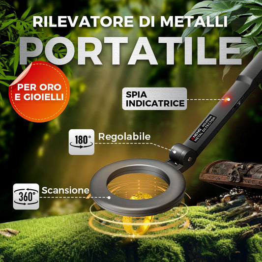 Rilevatore di Metallo con Allarme Lampeggiante LED ad Alta Sensibilità