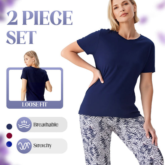 Abito casual due pezzi per donna, ideale per le vacanze