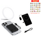 Caricabatterie portatile wireless magnetico 3 in 1 con supporto integrato