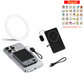 Caricabatterie portatile wireless magnetico 3 in 1 con supporto integrato