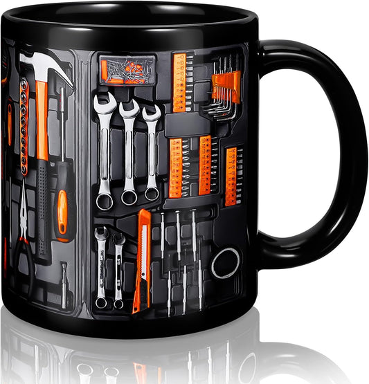 🏆 Ultimo giorno in offerta: 50% di sconto ✨🔨 Lustiger Caffeebecher – Set di cassette di strumenti per meccanici