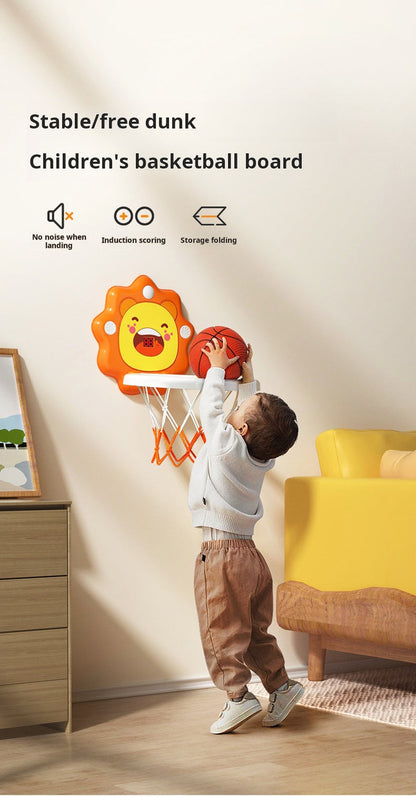Canestro da basket per bambini: giocattolo sportivo con sollevamento silenzioso