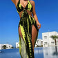 👙 OFFERTA A TEMPO LIMITATO: 50% DI SCONTO! ✨ Costume da bagno a due pezzi a righe – Lacci sul collo, dettagli ad anello, tessuto super elasticizzato 🌊