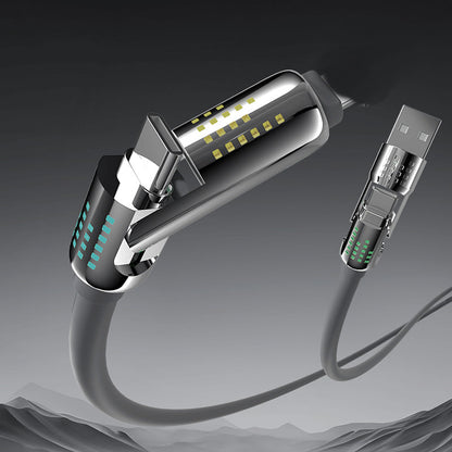 Cavo dati con ricarica rapida 4 in 1 con luce pulsante