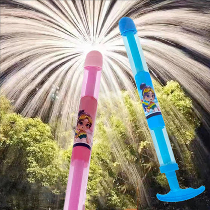 Pistola ad acqua con effetto fuochi d'artificio a estrazione