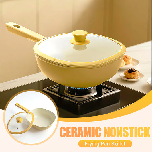 🍳Padella antiaderente in ceramica con coperchio