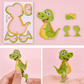 🦋Puzzle 3D educativo con personaggi dei cartoni animati