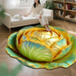Tappetino assorbente antiscivolo con fiori realistici 3D