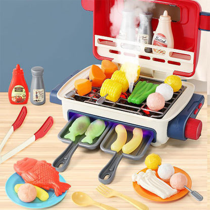Set Gioco Barbecue per Bambini con Fumo e Musica