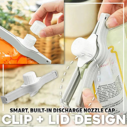 Bag Sealing Clip with Pour Spout