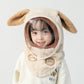 Cappello invernale per bambini con maschera antivento staccabile