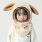 Cappello invernale per bambini con maschera antivento staccabile