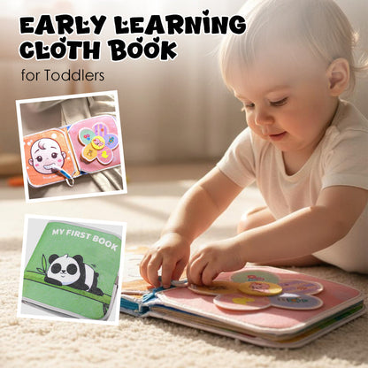 Libro di stoffa per l'apprendimento precoce per i più piccoli
