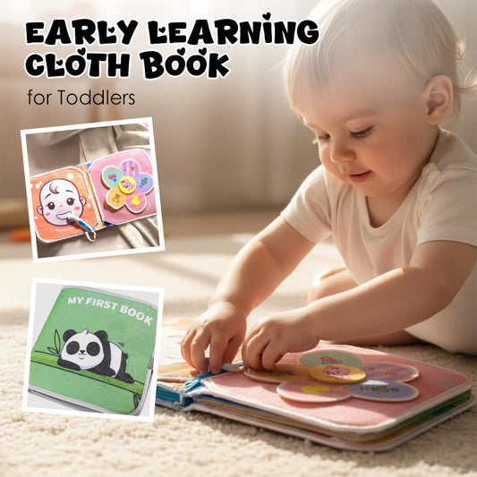 Libro di stoffa per l'apprendimento precoce per i più piccoli