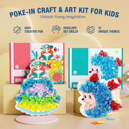 Kit Poke-In per lavoretti e opere d'arte per bambini