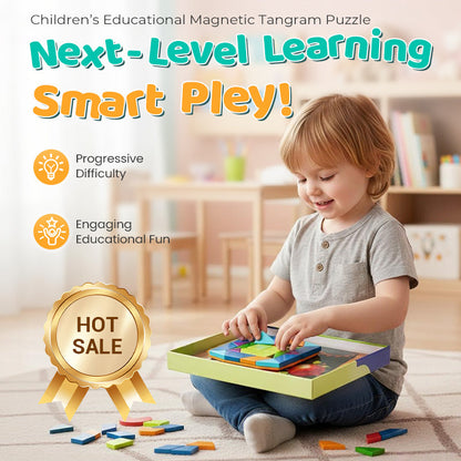 Puzzle magnetico educativo Tangram per bambini