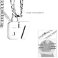 Collana con Ciondolo Numero 67