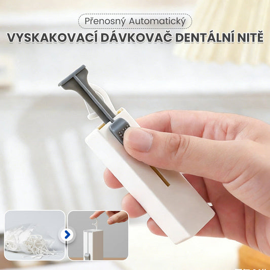 Dispenser automatico portatile per filo interdentale