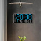 Grande orologio da parete digitale con display a LED, datario e termometro, regalo ideale per anziani, decorazione per soggiorno e camera da letto
