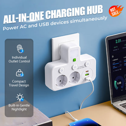 🔥Presa multipla intelligente con porte USB🔌