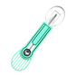 ✨ Migliora la tua tecnica di preparazione della frutta: il set multifunzione 3 in 1 con cucchiaio per meloni e coltello da intaglio! ✨