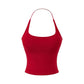 Women's Open Back Top with Built-in Bra