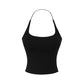 Women's Open Back Top with Built-in Bra