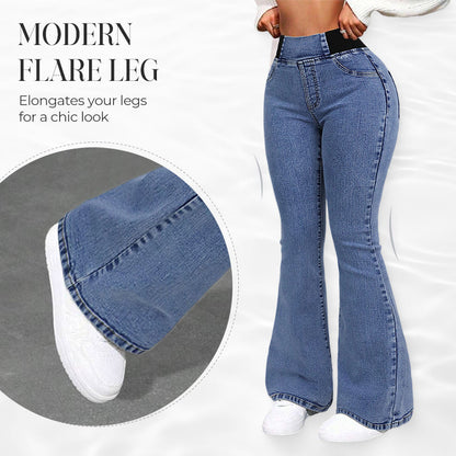 📢🔥2026 Uutuudet - 50% alennus!🏆Jeans Donna a Vita Alta Elasticizzati a Zampa