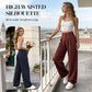 💝Nuovo modello✨Pantaloni da lavoro da donna a vita alta e a gamba dritta, look elegante e casual per l'ufficio e non solo