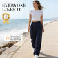 💝Nuovo modello✨Pantaloni da lavoro da donna a vita alta e a gamba dritta, look elegante e casual per l'ufficio e non solo