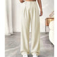 💝Nuovo modello✨Pantaloni da lavoro da donna a vita alta e a gamba dritta, look elegante e casual per l'ufficio e non solo