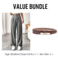💝Nuovo modello✨Pantaloni da lavoro da donna a vita alta e a gamba dritta, look elegante e casual per l'ufficio e non solo