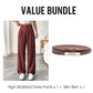 💝Nuovo modello✨Pantaloni da lavoro da donna a vita alta e a gamba dritta, look elegante e casual per l'ufficio e non solo