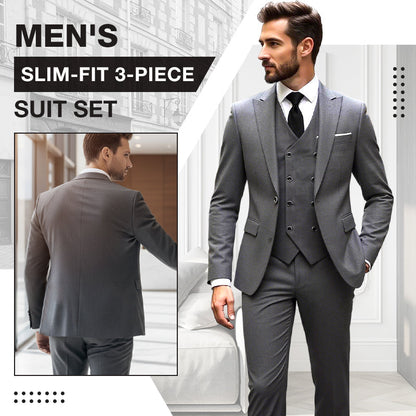 📢📢60%  DI SCONTO !! ⏰Set completo da uomo slim fit a 3 pezzi🕴️