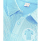 Set da uomo composto da maglia a maniche corte con collo rovesciato e motivo a rombi e pantaloncini con coulisse