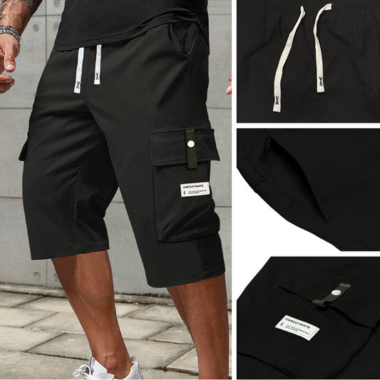 ⏳ULTIMO GIORNO DI SALDI: 50% DI SCONTO!!📢Pantaloni cargo capri casual da uomo con coulisse