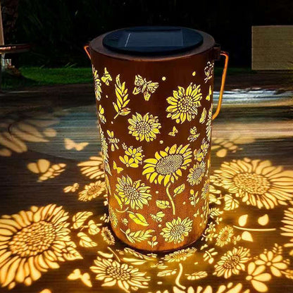 Lanterna solare sospesa con design traforato
