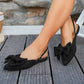 ✨ SCONTO DEL 50% IN QUESTO MOMENTO! 👡Scarpe basse eleganti con fiocco e cinturino alla caviglia