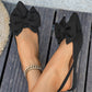 ✨ SCONTO DEL 50% IN QUESTO MOMENTO! 👡Scarpe basse eleganti con fiocco e cinturino alla caviglia