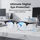 Occhiali retro a mezza montatura, fotocromatici e con protezione dalla luce blu