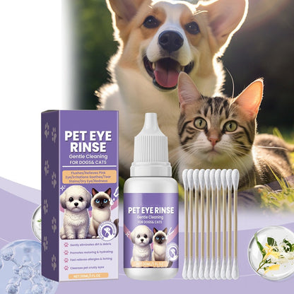 Soluzione detergente delicata per gli occhi di cani e gatti