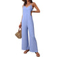 Tuta intera casual da donna con scollo a V e spalline sottili