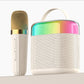 Apparecchio per karaoke portatile con 2 microfoni wireless