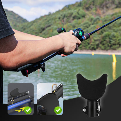 Poggiamano antiscivolo per canna da pesca