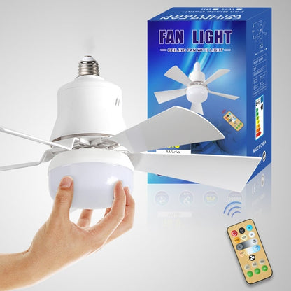🔥SALDI ESTIVI 49% DI SCONTO🔥 VENTILATORE DA SOFFITTO PORTATILE 2 IN 1 CON LUCE E TELECOMANDO